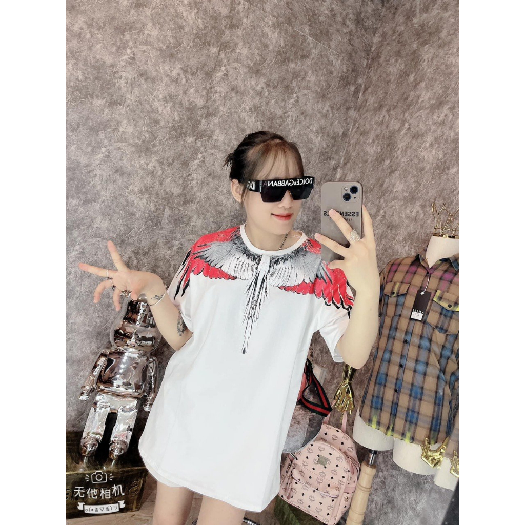 Áo Thun In 5D Họa Tiết Cánh Chim Đại Bàng Cực Chất Dành Cho Nam Nữ Cháy Phố Hàng Chuẩn Unisex