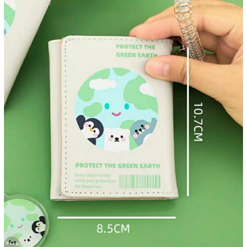 Ví nữ gập Protect the green earth.