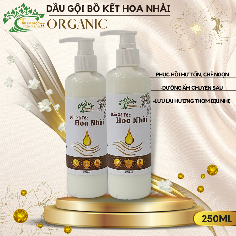 Dầu xả tóc Hoa Nhài- Mang lại vẻ óng ả và mùi hương tinh tế nhẹ nhàng