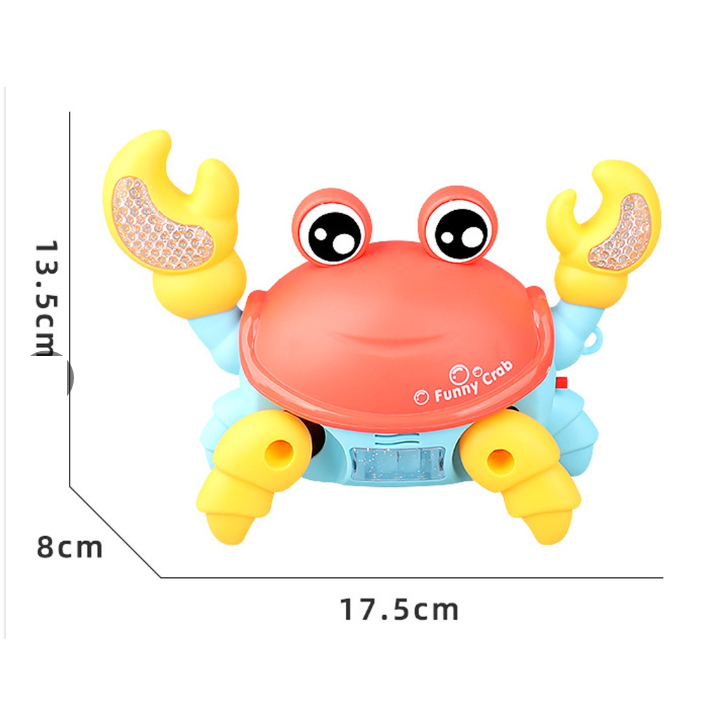 Đồ Chơi Con Cua Chạy Pin Có Nhạc Phát Sáng cực kì vui nhộn