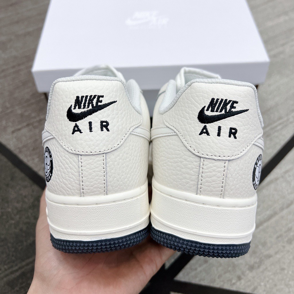 Giày _Nike Âm Dương, Giày Air Force 1 Be Sữa Nam Nữ hàng siêu phẩm ảnh thật full box