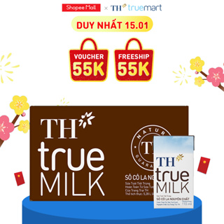 Thùng 48 hộp sữa tươi tiệt trùng sôcôla nguyên chất TH True Milk 110ml