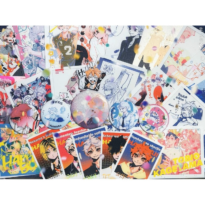 Bưu thiếp, polaroid, thẻ PVC Haikyuu