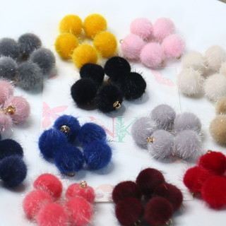 Hạt bông lông chuột kích thước 16mm làm handmade
