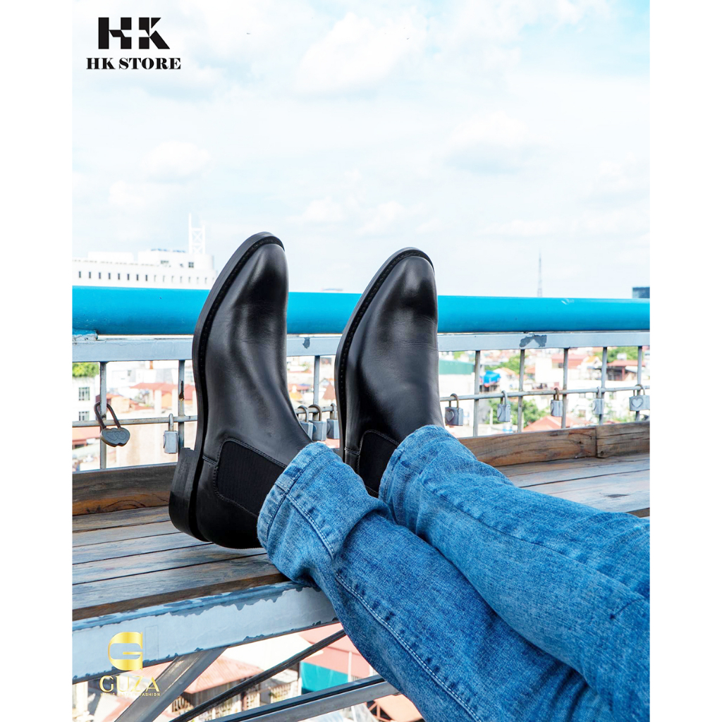 GIÀY CHELSEA BOOTS CHÍNH HÃNG - da bò cao cấp êm chân - kiểu dáng san xịn hợp thời trang - hàng hottrend hiện nay