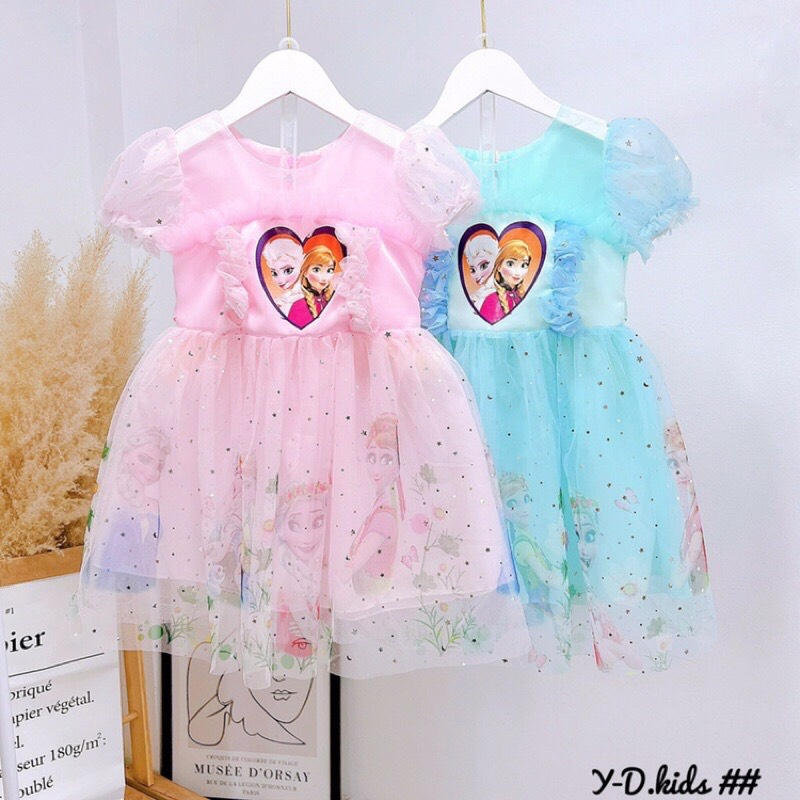 Váy bé gái Elsa, đầm công chúa Elsa cho bé gái