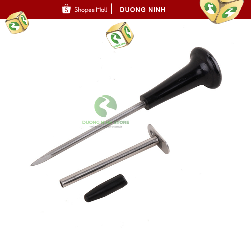 Troca thông hơi dạ cỏ trâu bò Dương Ninh - kèm 3 kim 11cm 13cm 14,5cm TC61