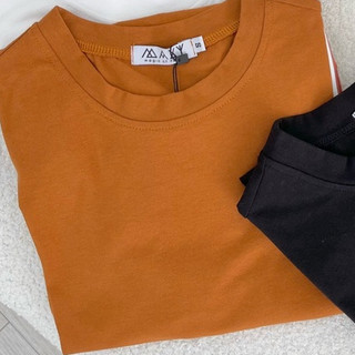 Áo thun nữ cổ tròn Basic Tee Orange Maxy Workshop