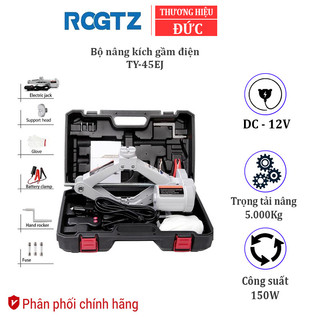 Bộ Nâng Kích Gầm - Con Đội Điện ROGTZ Mã TY-45EJ Dùng Cho Ô Tô, Xe Hơi Thương Hiệu Đức Tải Trọng 5 Tấn - BẢO HÀNH 2 NĂM
