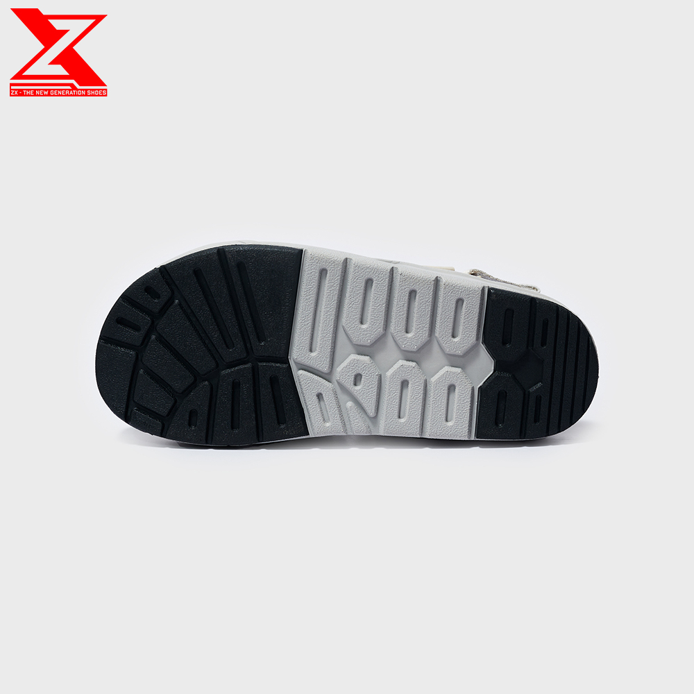 Giày xăng-đan nữ ZX unisex Shoes 3128 Cream Black 3 quai có thể tháo quai sau