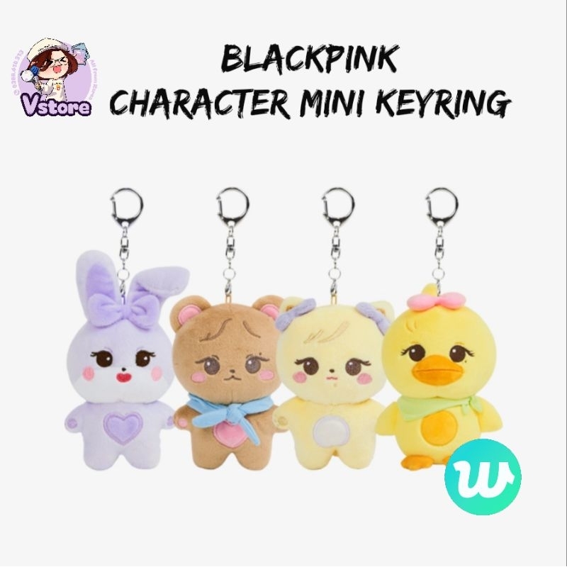 VStore - duyendo97  BLACKPINK CHARACTER MINI KEYRING - MÓC TREO THÚ BÔNG CUTE CHÍNH HÃNG