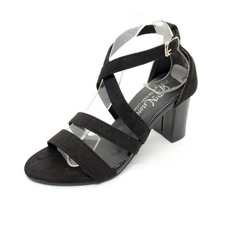 [ẢNH THẬT] Giày cao gót sandal 7 phân 2 dây chéo