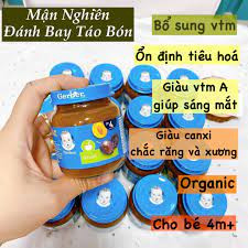 Mận đen nghiền gerber cho bé từ 4m+