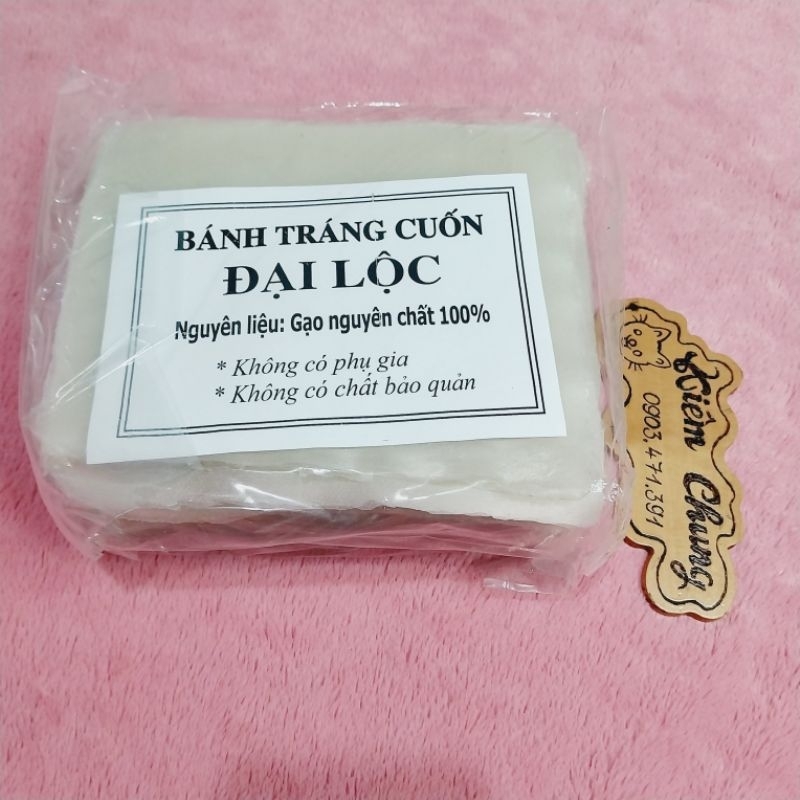 1kg Bánh tráng cuốn đại lộc nguyên chất 100% cuốn thịt heo chấm nước mắm