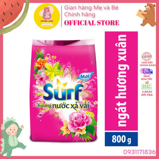 [Hoả Tốc] Bột giặt SURF Hương Nước xả Vải Ngát Hương Xuân Hồng 800g 800 g
