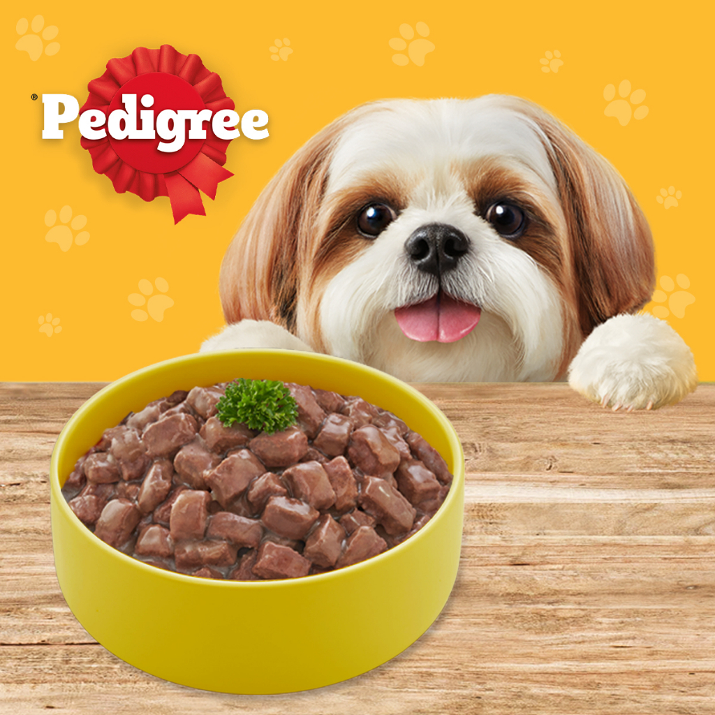 Bộ 12 Túi Thức Ăn Cho Chó Lớn PEDIGREE Dạng Sốt 130g