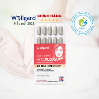 Men vi sinh phụ khoa (30v) 20 tỷ CFU lợi khuẩn cho phụ nữ Wellgard Vitaflora, Anh Quốc