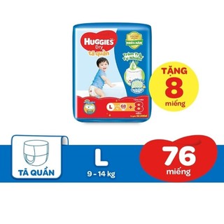 Tã quần huggies dry tràm trà tự nhiên m54, l68+8, xl60+8, xxl54+8.
