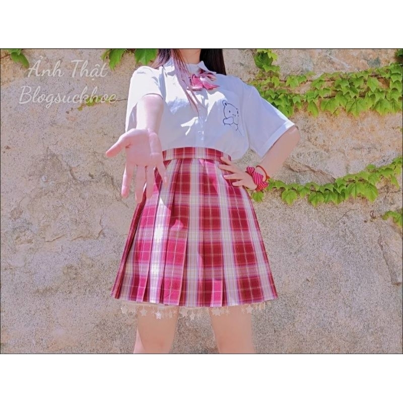 Sét Váy Kẻ JK Nữ, Sét Học Sinh