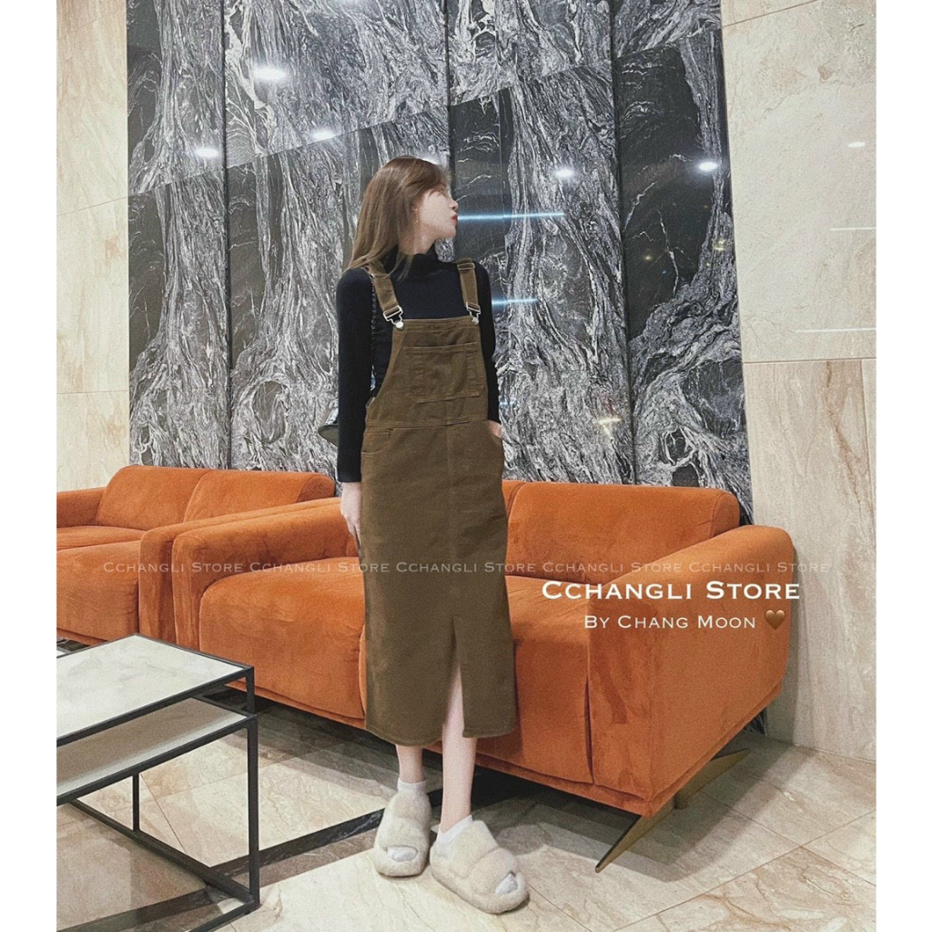 Váy yếm jeans trẻ trung- năng động, Váy yếm phong cách Ulzzang