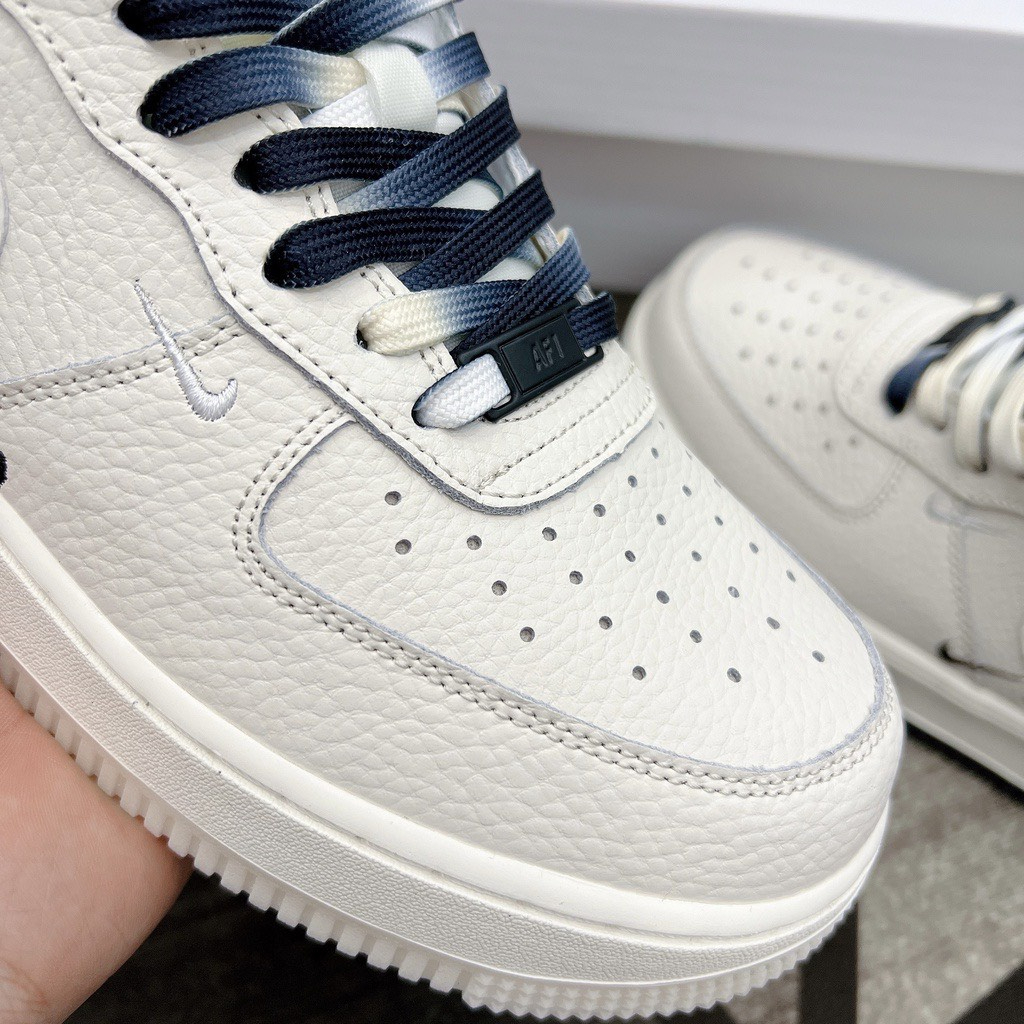 Giày _Nike Âm Dương, Giày Air Force 1 Be Sữa Nam Nữ hàng siêu phẩm ảnh thật full box