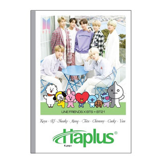 Vở haplus kpop kẻ ngang a4 học sinh hình bts/bts 21, blackpink 80 trang