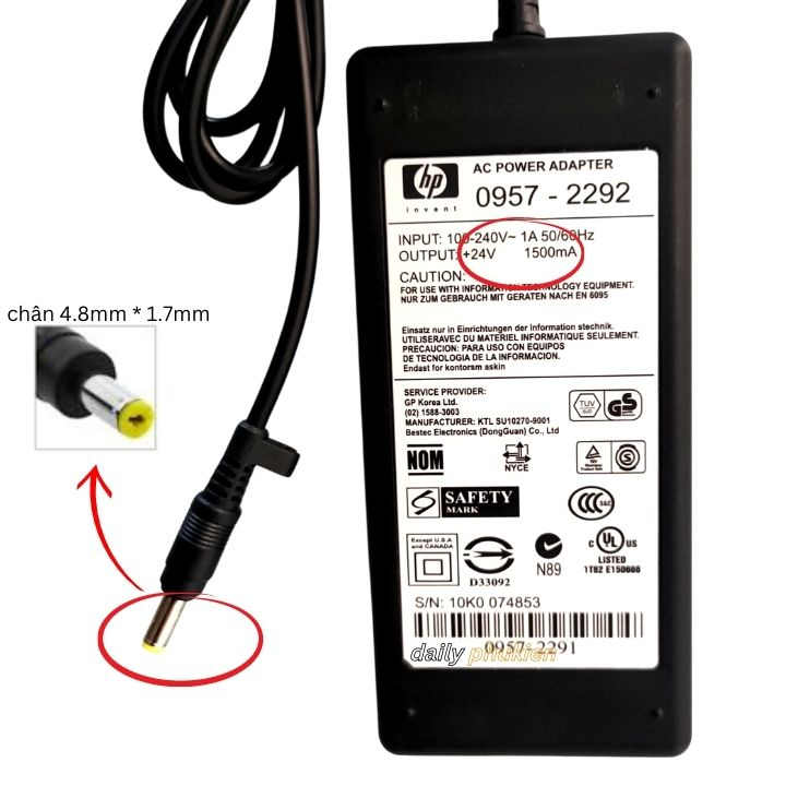 Adapter nguồn máy Scan HP 3000 S2 24V