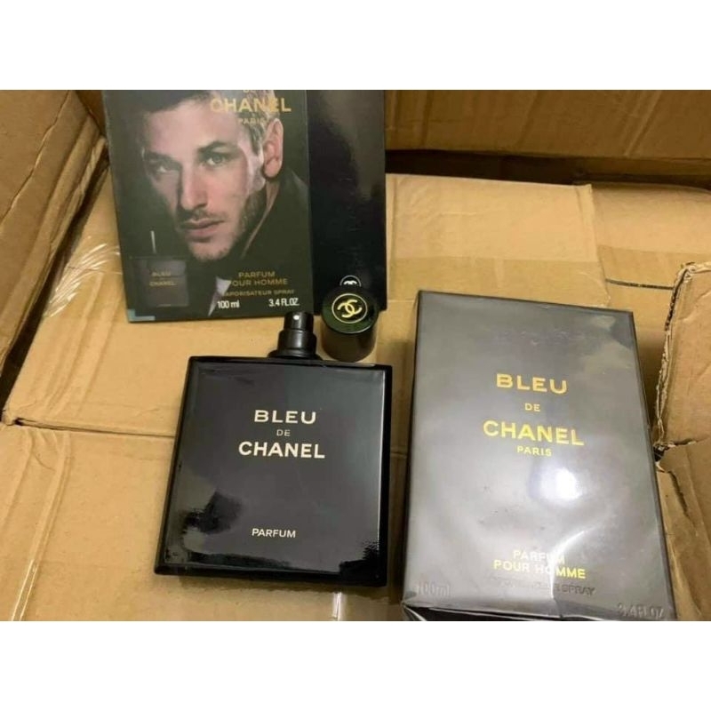 Nước hoa nam Bleu Eau De perfume dung tích 100ml, hàng nắp hít, cao cấp thơm lâu nam tính