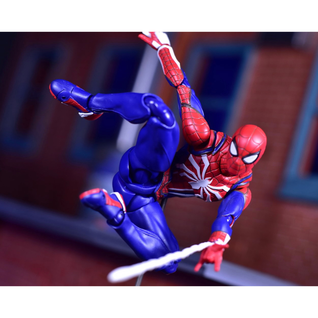 Mô Hình Spider Man PS4 SHF Có Khớp 16 cm