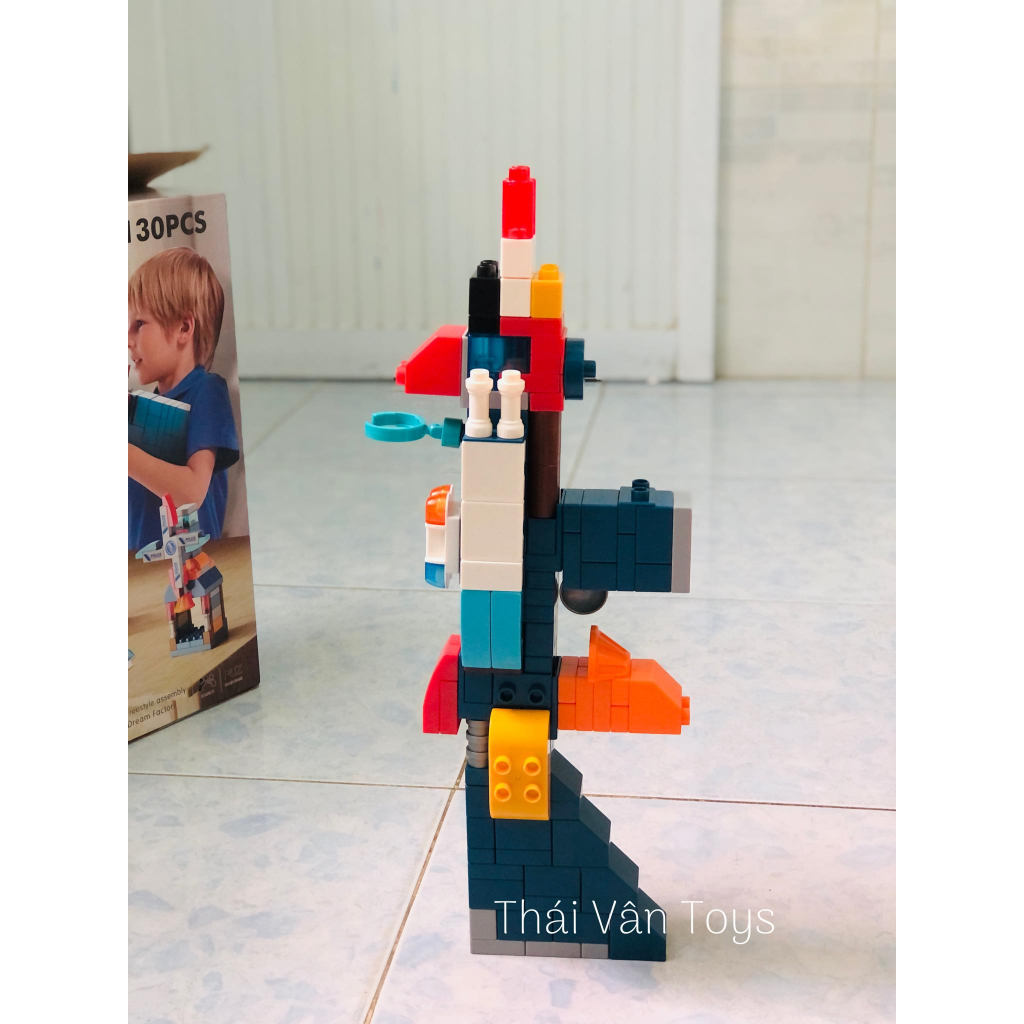 Lego lắp ráp S.úng Robot Siêu to Feelo xịn đẹp 130 chi tiết