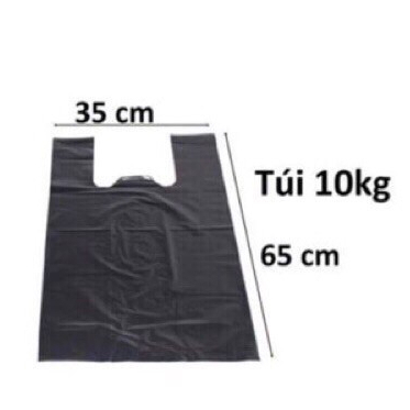 1kg túi bóng đen siêu mỏng, siêu dai dùng để đóng hàng, đựng rác