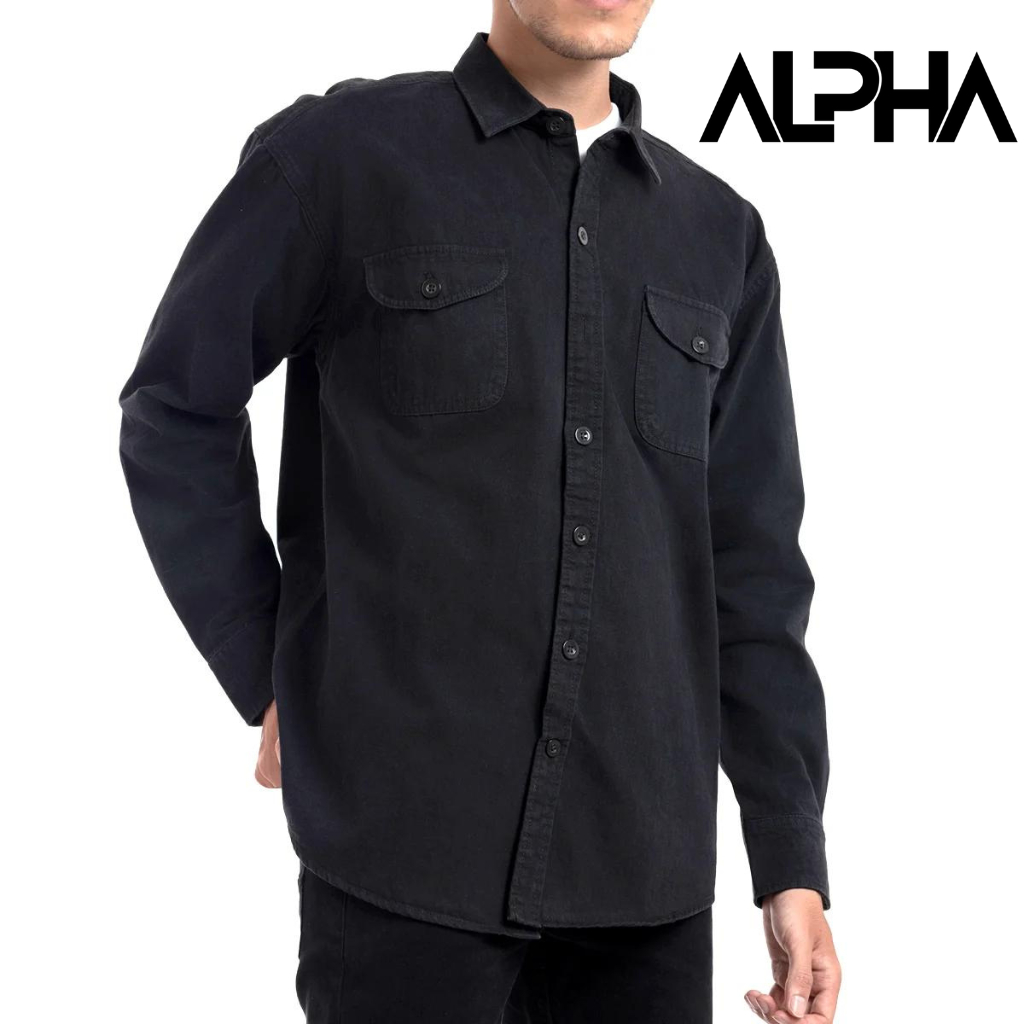 Sơ mi nam kaki 2 túi GEN ALPHA , chất vải kaki dày dặn, form slimfit thoáng mát GEN095