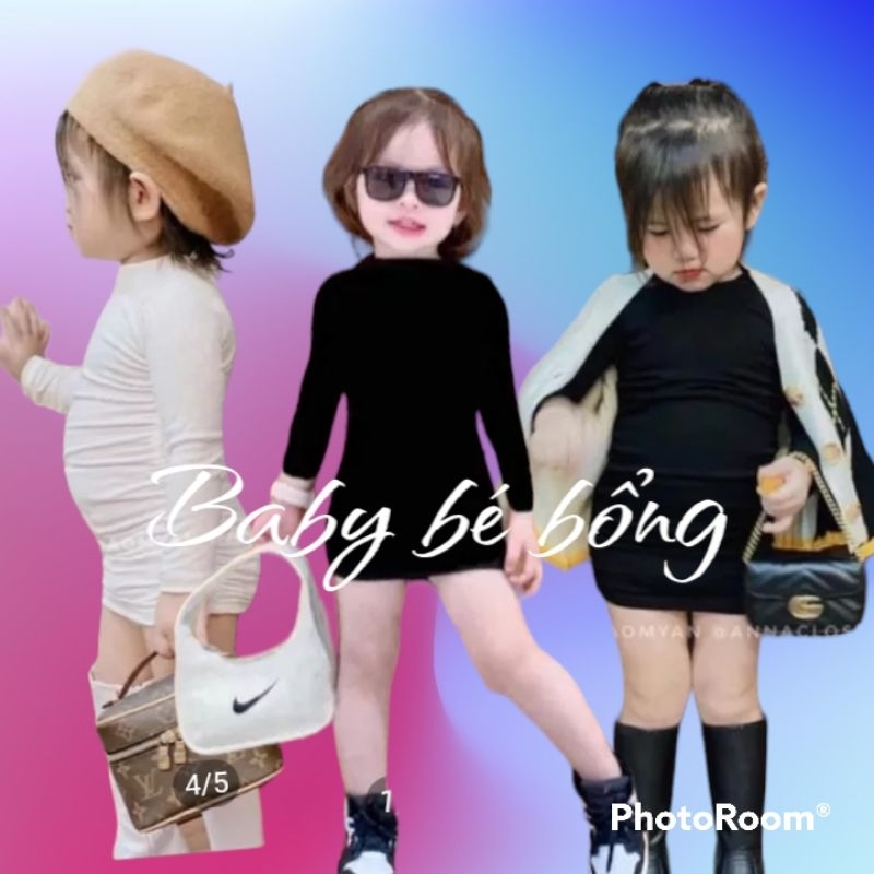 body nhún dài tay xinh cho bé đủ các màu