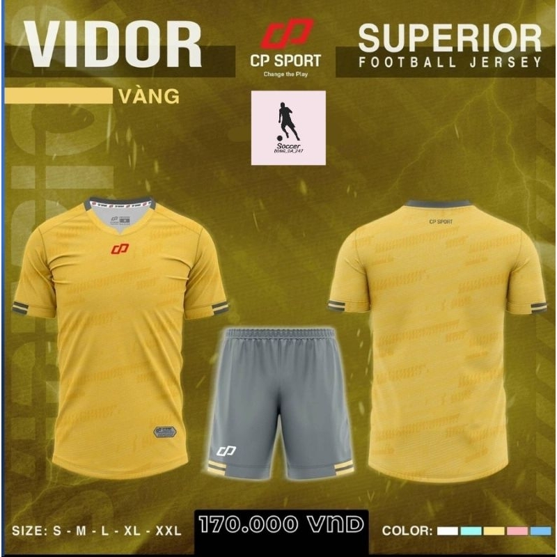 BỘ QUẦN ÁO BÓNG ĐÁ CP SPORT - VIDOR