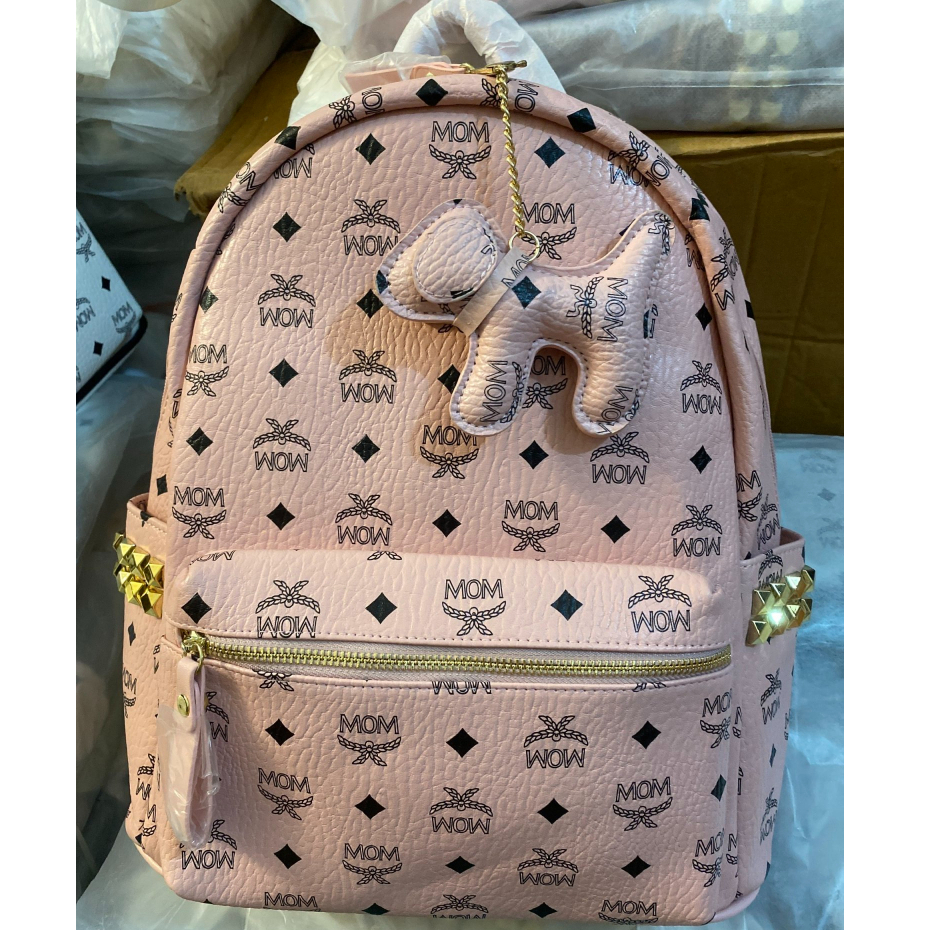 Balo Da MOM size 40.quai đeo bản to  ẢNH THẬT