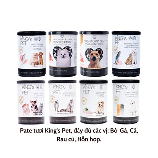 Pate cao cấp cho chó mèo king's pet 380g