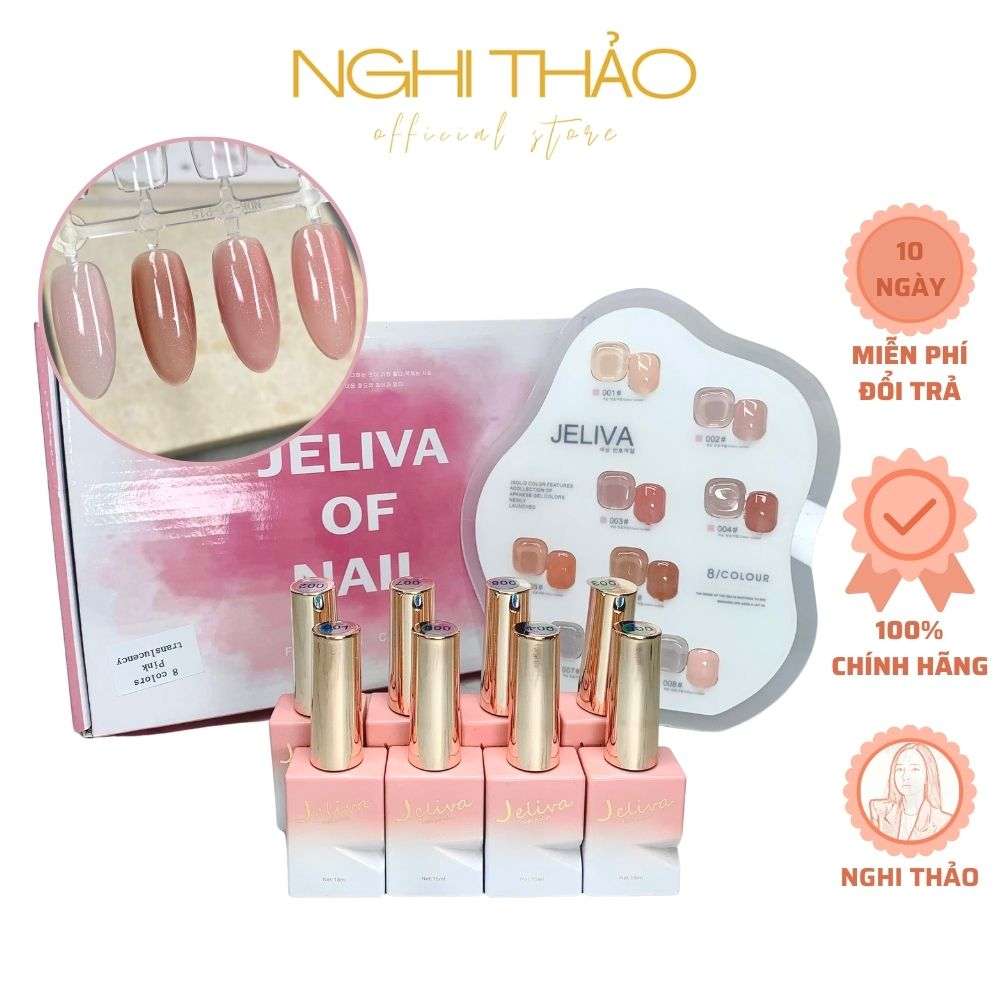 Set Sơn thạch Jeliva NGHI THẢO 8 màu