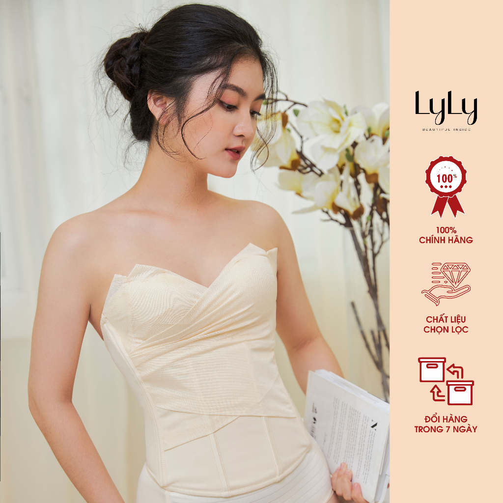 Áo Corset voan Lyly AL208 áo lót ren định hình ngực thiết kế quyến rũ cho thân hình thon gọn