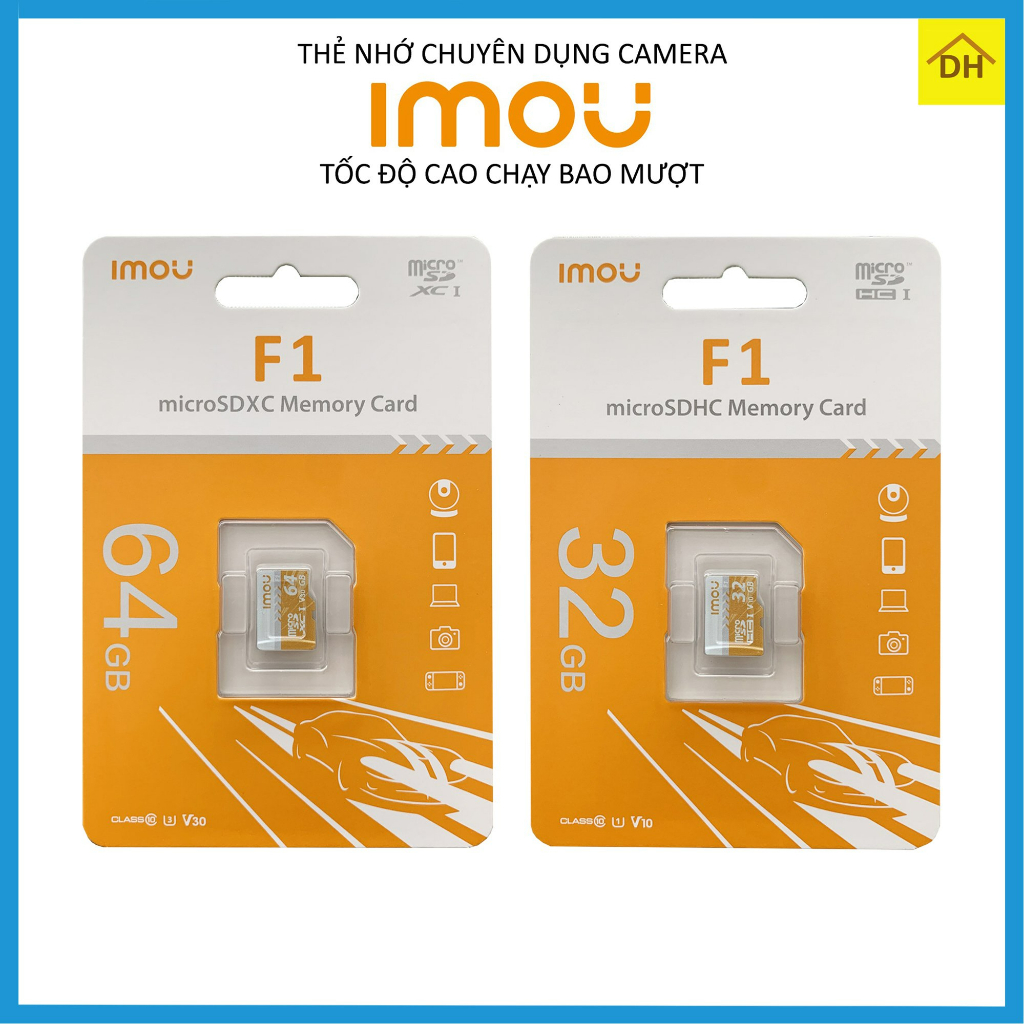 Thẻ Nhớ IMOU, MIXIE, DSS, SANDISK, HIKVISION, YOOSEE, 128GB/64GB/32GB Tốc Độ Cao,Chuyên Dụng Cho Camera Wifi, Điện Thoại