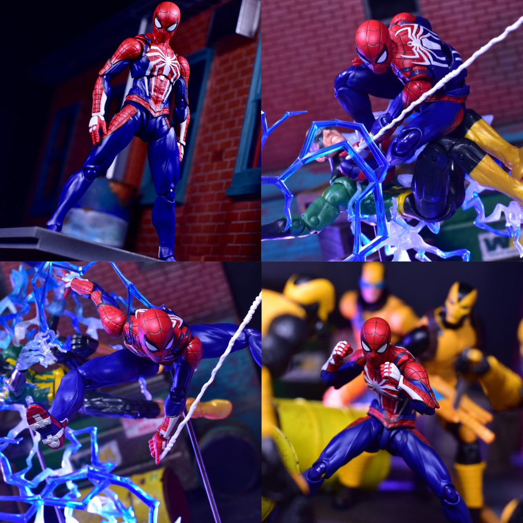Mô Hình Spider Man PS4 SHF Có Khớp 16 cm