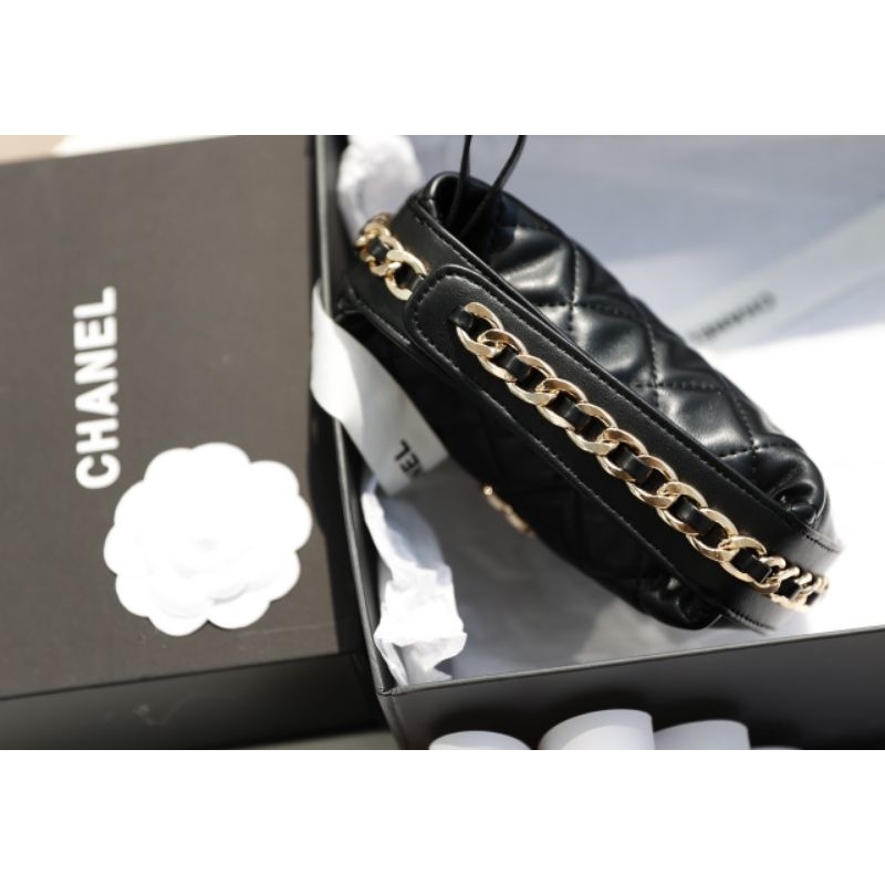 Túi xách nữ cực xinh hobo mini dáng mới nhất khóa vàng sz18 da lì mềm mịn fullbox nam châm