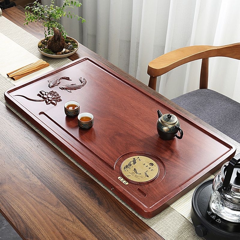 KHAY TRÀ GỖ NGUYÊN KHỐI HÀNG NHẬP KHẨU CAO CẤP