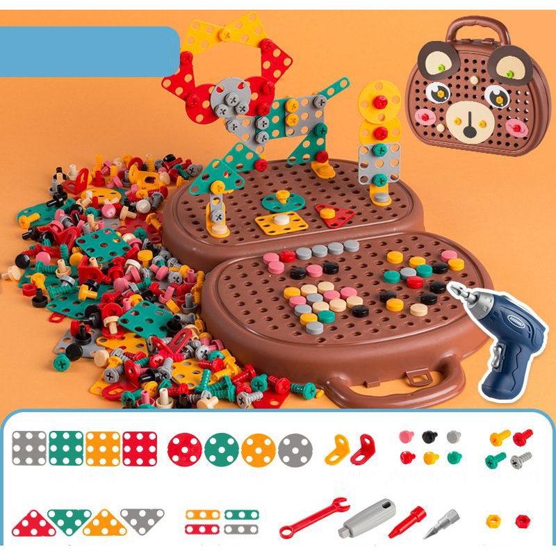 Hộp Dụng Cụ Máy Khoan Điện Cho Bé,,,