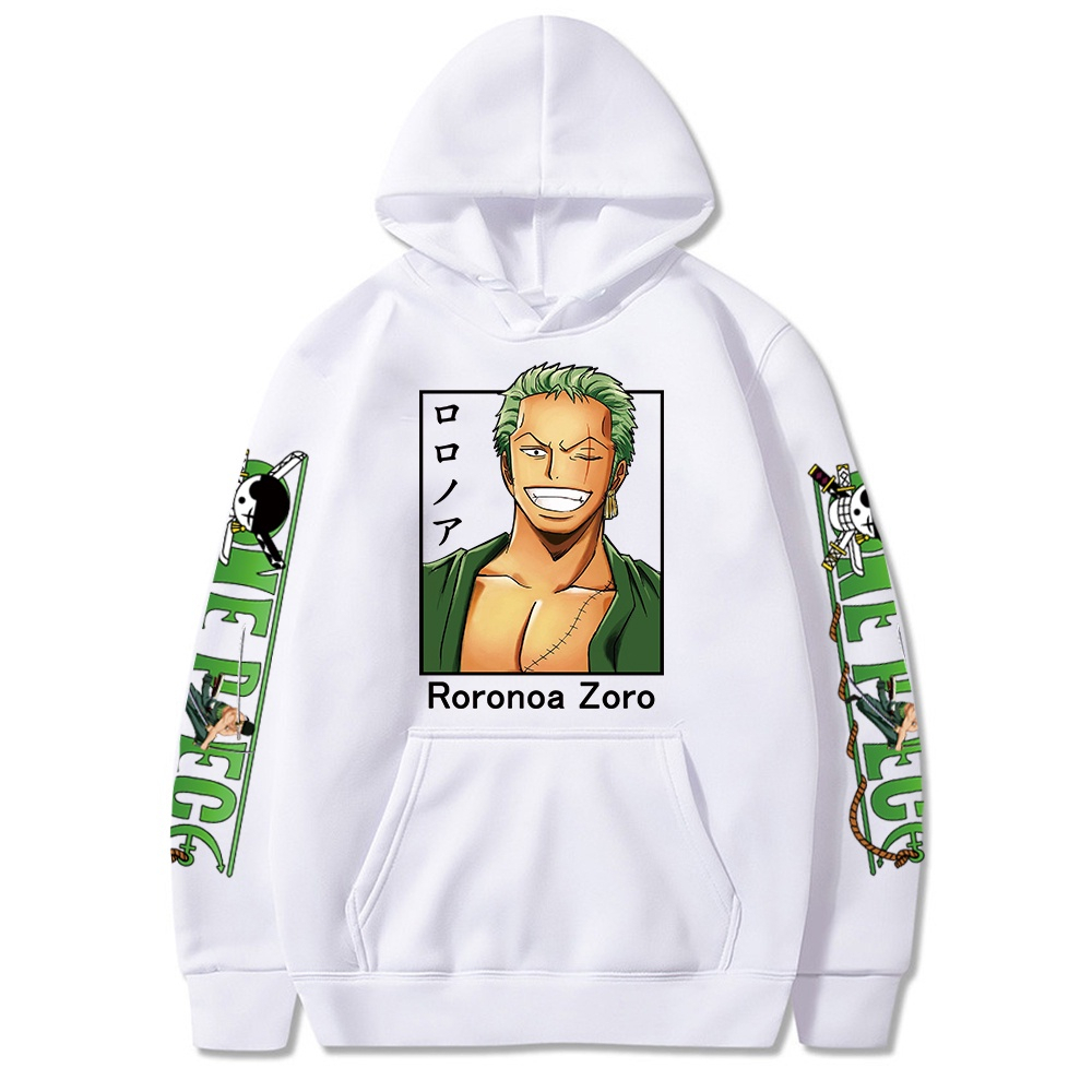 Áo hoodie Anime One Piece Roronoa Zoro dài tay đẹp siêu ngầu