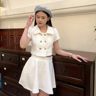 Áo len lông thỏ ngắn tay_rina top_plumbum