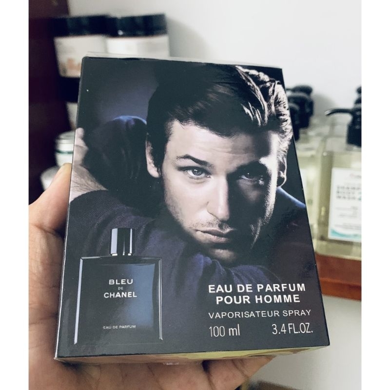 Nước hoa nam Bleu Eau De perfume dung tích 100ml, hàng nắp hít, cao cấp thơm lâu nam tính