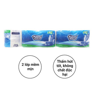 10 CUỘN GIẤY VỆ SINH PULPPY