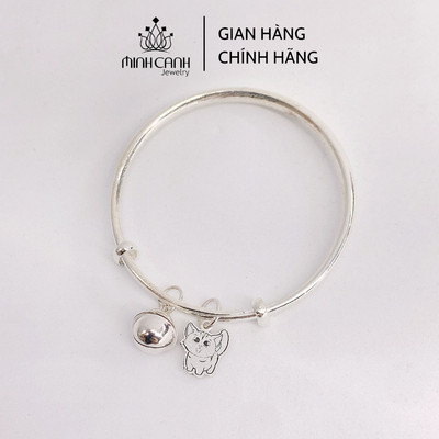 Lắc Bạc Charm Mèo Có Khắc Tên Cho Bé Yêu - Minh Canh Jewelry