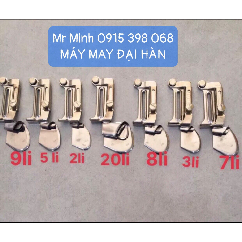 Cử cuốn gấu, cuốn lai áo, lai quần, cuốn biên máy may 1 kim công nghiệp (tặng ốc bắt cữ)