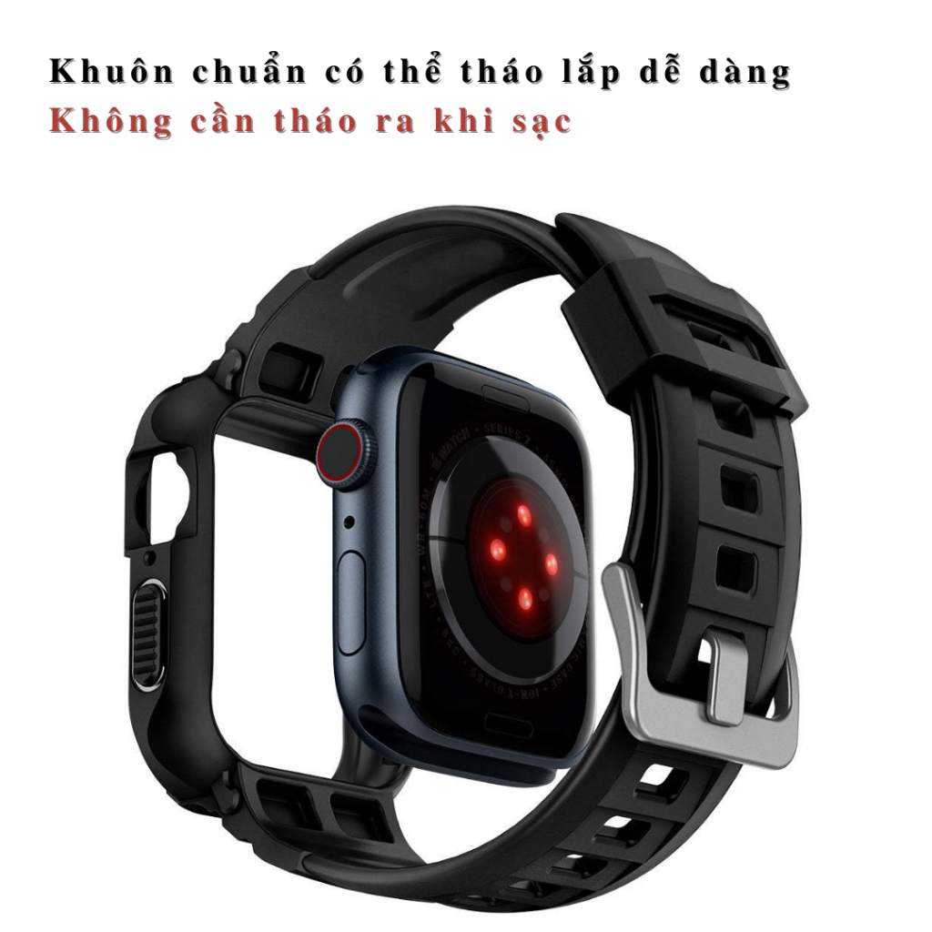 Dây Đeo Kiêm Ốp Dành Cho Apple Watch Ultra/ Apple Watch Series, Kai.N Elegant Shock Proff